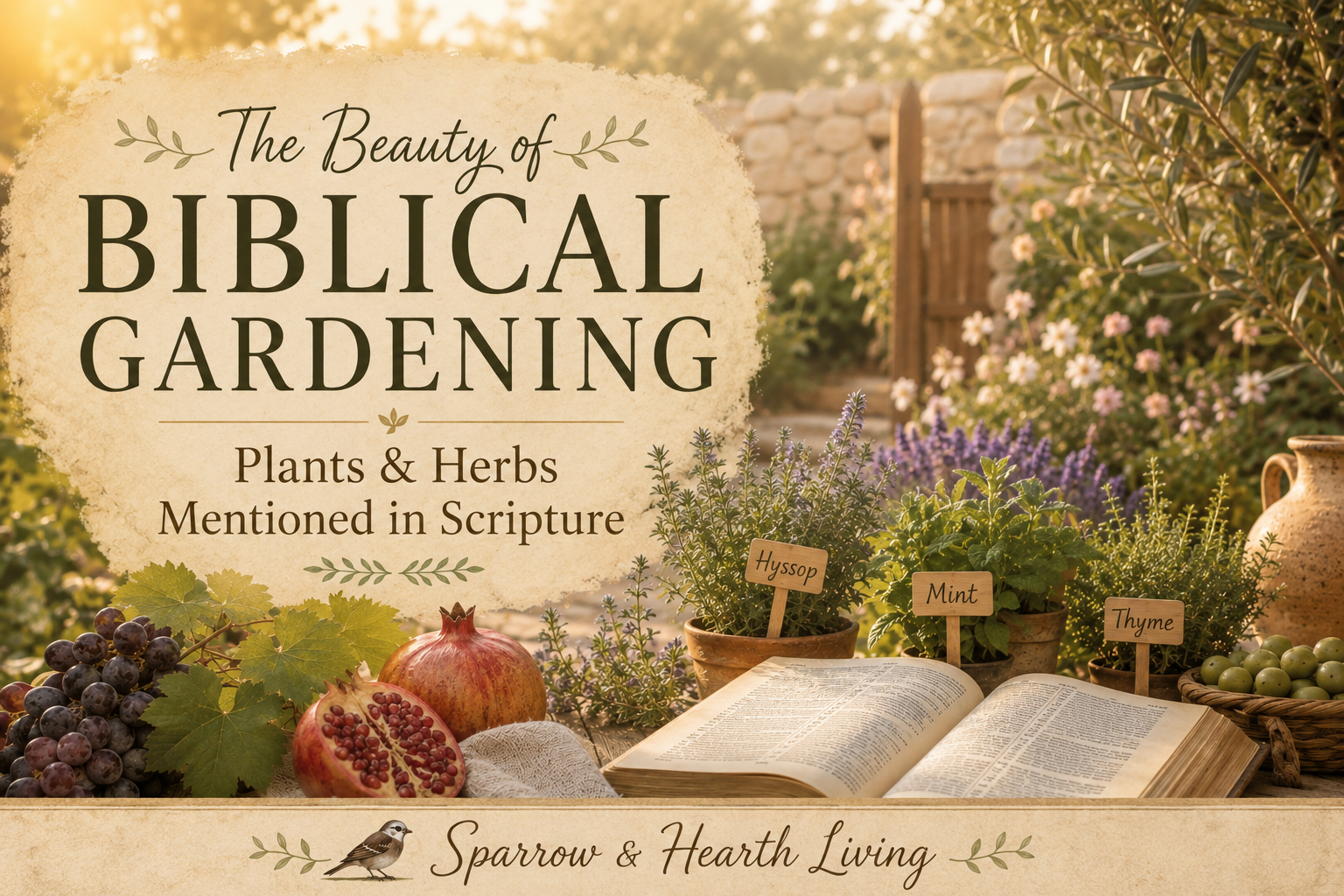 The Beauty of Biblical Gardening: Plants & Herbs Mentioned in Scripture